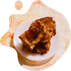 Fromage coulant sur du pain